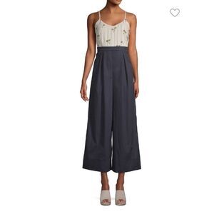 English Factory Palmier Printed Cotton Jumpsuit